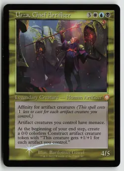 Urza, Chief Artificer Display Commander Thick Stock LP Foil Brothers' War MTG - Image 1