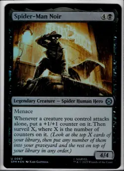 2025 Spider-Man Marvel's Spider-Man Spider-Man Noir #0067 Foil - Image 1