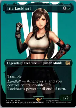Tifa Lockhart (Borderless) 391 Rare FINAL FANTASY Magic: The Gathering Near Mint - Image 1