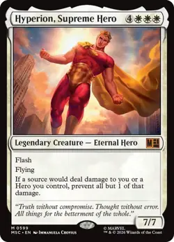 Hyperion Supreme Hero NM Marvel MSC Jumpstart MTG Magic - Image 1
