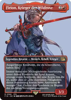 MTG Magic the Gathering FIN Firion Krieger der Wildrose (V.1) 386 rare foil deu - Image 1