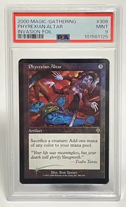 [ Phyrexian Altar Invasion FOIL ] - PSA 9 MINT - Graded Magic the Gathering 306 - Image 1