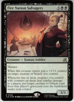 MTG Fire Nation Salvagers Foil NM Avatar: The Last Airbender: Magic 106 - Image 1