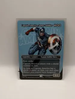 Captain America. Super-Soldier (Borderless) M0352 NM Marvel Super Heros MTG - Image 1