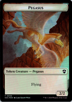 Contract // Pegasus Double-Sided Token T Commander: Secrets of Strixhaven 3 // 1 - Image 2