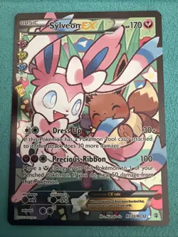 Pokemon TCG Sylveon EX RC32/RC32 Full Art Holo Generations Radiant Collection LP - Image 1