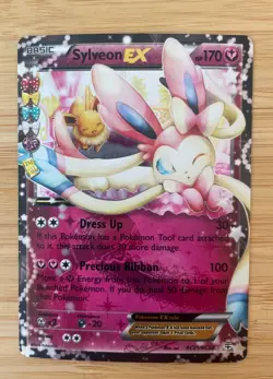 Pokemon TCG Sylveon EX Full Art RC21/RC32 Generations Radiant Collection LP - Image 1