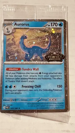 Pokemon TCG Aurorus 024/088 Perfect Order STAMPED Promo Card Holo Sealed English - Image 1