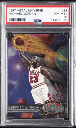 1997 METAL UNIVERSE #23 MICHAEL JORDAN PSA 8.5 - Image 1