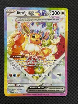 Pokemon TCG Eevee EX 174 Holo Promo Card Prismatic Evolutions - Image 1