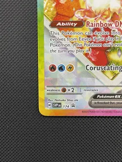 Pokemon TCG Eevee EX 174 Holo Promo Card Prismatic Evolutions - Image 3