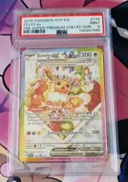 Pokemon TCG Eevee EX Black Star Promo #174 Prismatic Evolutions PSA 9 - Image 1