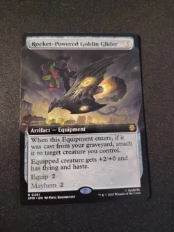 x1 Rocket-Powered Goblin Glider - Extended Art R MTG Marvel's Spider-Man - Image 1