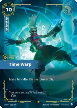 Time Warp - Riftbound Origins - OGN 122/298 - Epic - NM - English - Image 1