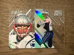 Panini Clear Vision 2015 Tom Brady #CS-6 Clear Shots Insert Patriots - Image 1