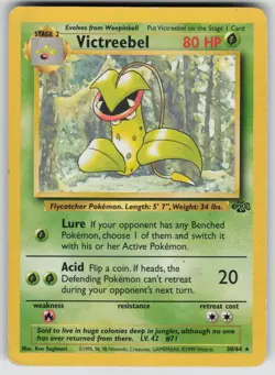 Victreebel 30/64 Rare Jungle Pokemon Heavily Played - Image 1