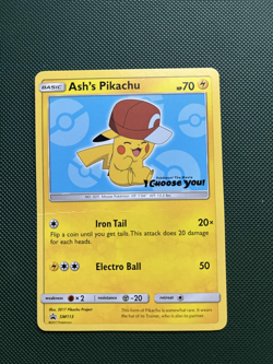 Pokemon TCG Ash's Pikachu SM112 SM113 SM114 Black Star Promos MP-HP Condition - Image 2