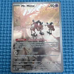 Mr. Mime 179/165 Pokemon Card Illustration Rare Scarlet Violet 151 English - Image 1