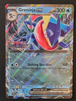 GRENINJA EX STELLAR CROWN STAMPED 041/142 HOLO POKEMON HOLO NM/M - Image 1
