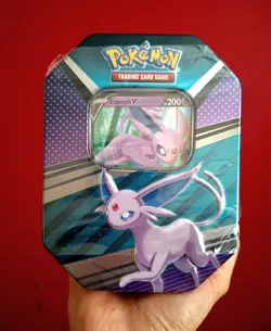 Pokemon TCG: Sword & Shield Spring 2022 V Heroes Tin - Espeon V~x4 Booster Packs - Image 1
