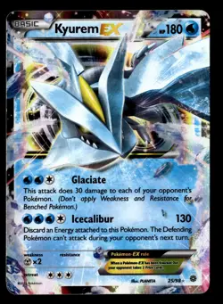 Kyurem EX 25/98 EX Rare Holo Ancient Origins Pokemon Card - Image 2