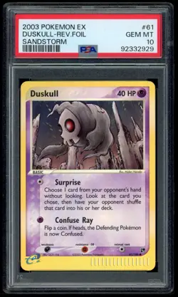 Duskull 61/100 - Ex Sandstorm - Reverse Holo - POP 2 - PSA 10 - Pokemon Card - Image 1