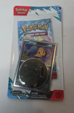 1 Pokemon TCG Journey Together Scraggy Booster Checklane Blister Pack Sealed - Image 1