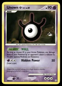 UNOWN [W] - 80/146 Uncommon Legends Awakened Pokemon LP - Image 1