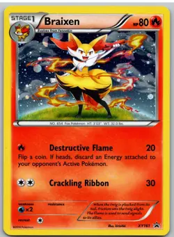 Braixen XY161 Holo Promo XY Promo Pokemon - Image 1