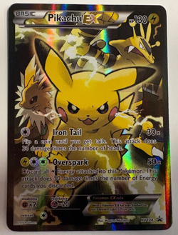 Pokemon Generations Pikachu EX XY 124 Full Art Holo Black Star Promo - Image 1