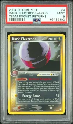 Dark Electrode 4/109 - Team Rocket Returns PSA 9 Pokemon TCG NM - Image 1