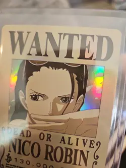 Nico Robin One Piece Wanted Dead or Alive Card OPC1202-TJL-07 Holo - Image 3