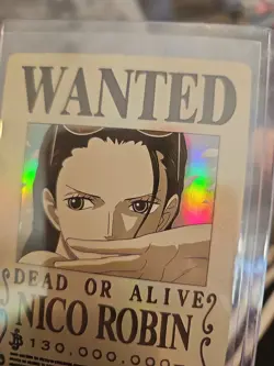 Nico Robin One Piece Wanted Dead or Alive Card OPC1202-TJL-07 Holo - Image 4