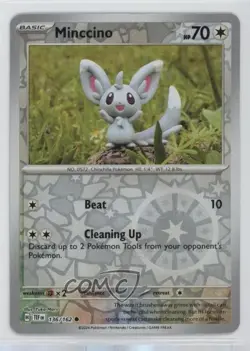 Minccino Reverse Foil Pokemon SV05: Temporal Forces #136 - Image 1