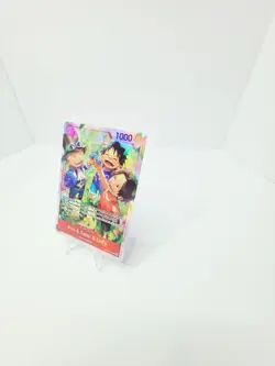 One Piece CCG Ace & Sabo & Luffy OP13-007 SR Parallel Foil English Card TCG - Image 2