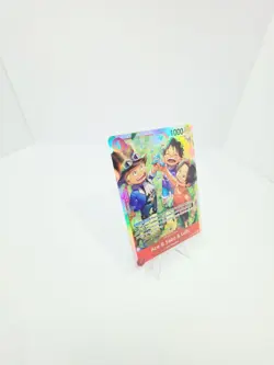 One Piece CCG Ace & Sabo & Luffy OP13-007 SR Parallel Foil English Card TCG - Image 3