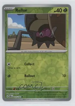 Rellor Reverse Foil Pokemon Destined Rivals (DRI) #024 - Image 1