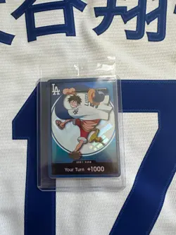 ONE PIECE X DODGERS PROMO MONKEY D LUFFY DON CARD ONLY 7/2/26 *IN HAND* - Image 1