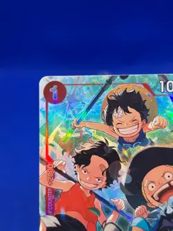 One Piece Carrying On His Will Ace & Sabo & Luffy OP13-007 Alternate Alt Art NM - Image 3