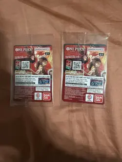 Dodgers Bandai Namco One Piece Card Game Monkey D. Luffy DON!! Foil+Reg x2 - Image 2