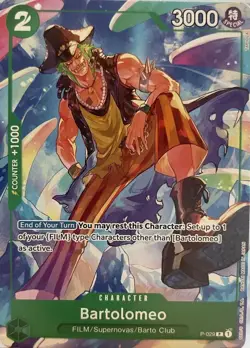 Bartolomeo (P-029) (Full Art) P-029 Premium Booster -The Best- One Piece NM - Image 1