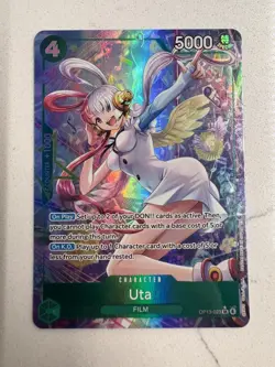 Uta OP13-023 SR Alt Art Carrying On His Will One Piece English NM - Image 1