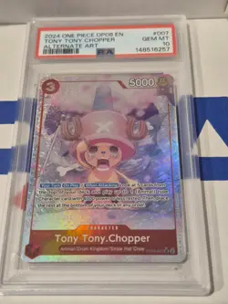 Tony Tony Chopper Alt Art OP08-007 2024 One Piece PSA 10 - Image 1