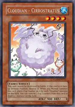 Yugioh! HP Cloudian - Cirrostratus - GLAS-EN011 - Rare - 1st Edition Heavily Pla - Image 1