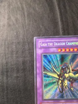 Yugioh TCG Gaia The Dragon Champion LOB-125 Secret Rare MP - Image 4