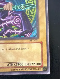 Yugioh Dark Magician BPT-001 Limited Edition Secret Rare MP - Image 3