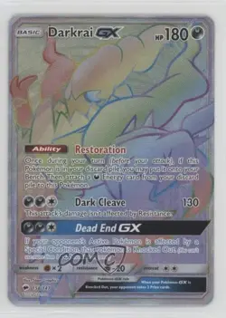 Rainbow - Darkrai GX Pokemon Sun & Moon Burning Shadows #158 - Image 1