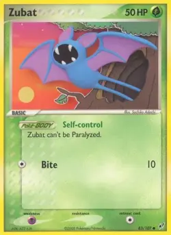 Zubat 83/107 Common Deoxys Pokemon Lightly Played - Image 1