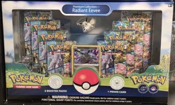 Pokemon TCG Pokemon GO Radiant Eevee Premium Collection Box Sealed (QTY: 4) 820650850523 - Image 1