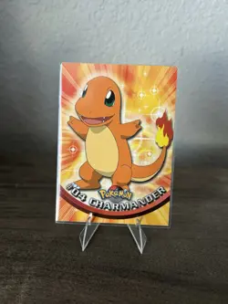 Topps Pokemon Charmander #04 TV Animation Edition Non Foil Card - Blue Logo - NM - Image 1